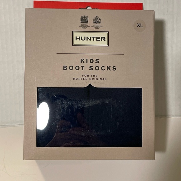 Kids Hunter Socks Fleece Rain Boot For Hunter Original Boots Navy X- Large New - Picture 2 of 3